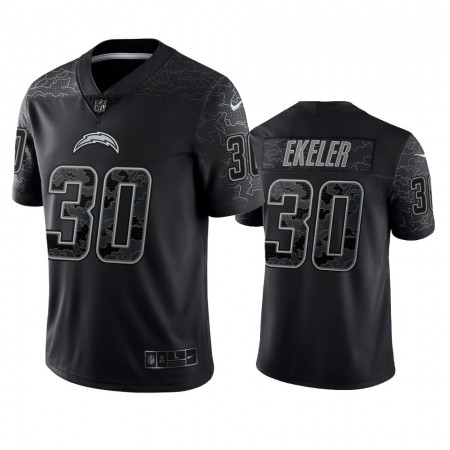Tröjor Los Angeles Chargers Austin Ekeler 30 Svart Reflective Limited - Män Tröjor Los Angeles Chargers Austin Ekeler 30 Svart Reflective Limited - Män